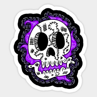 Skull Doodle #2 Sticker